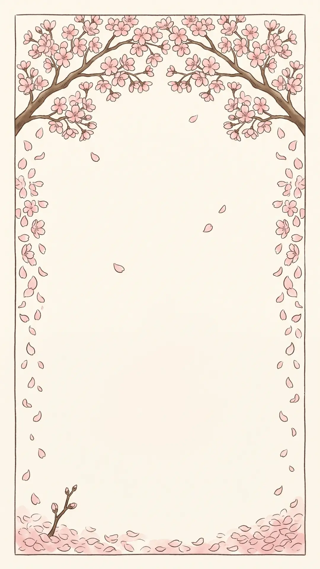 Sakura akıntısı duvar kâğıdı